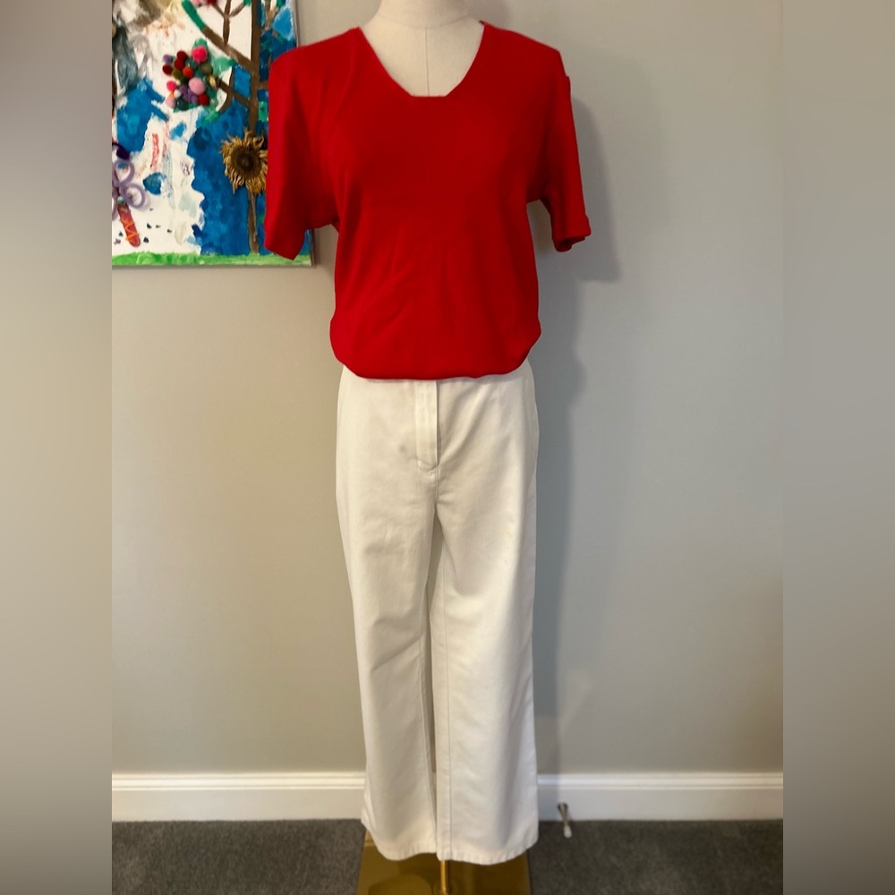 New LL Bean White Trousers